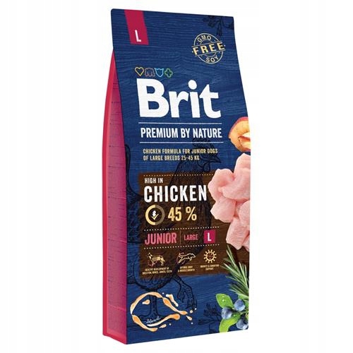 Levně Brit Premium By Nature Junior Large Kuře Chicken 15 kg