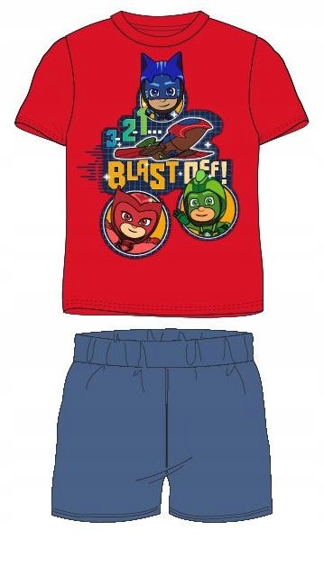 

Piżama krótki spodenki Pj Mask PIDŻAMERSI*8- 128