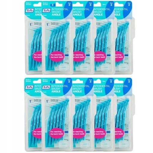 10x Tepe Angle Szczoteczki Międzyzębowe Niebieskie 6szt