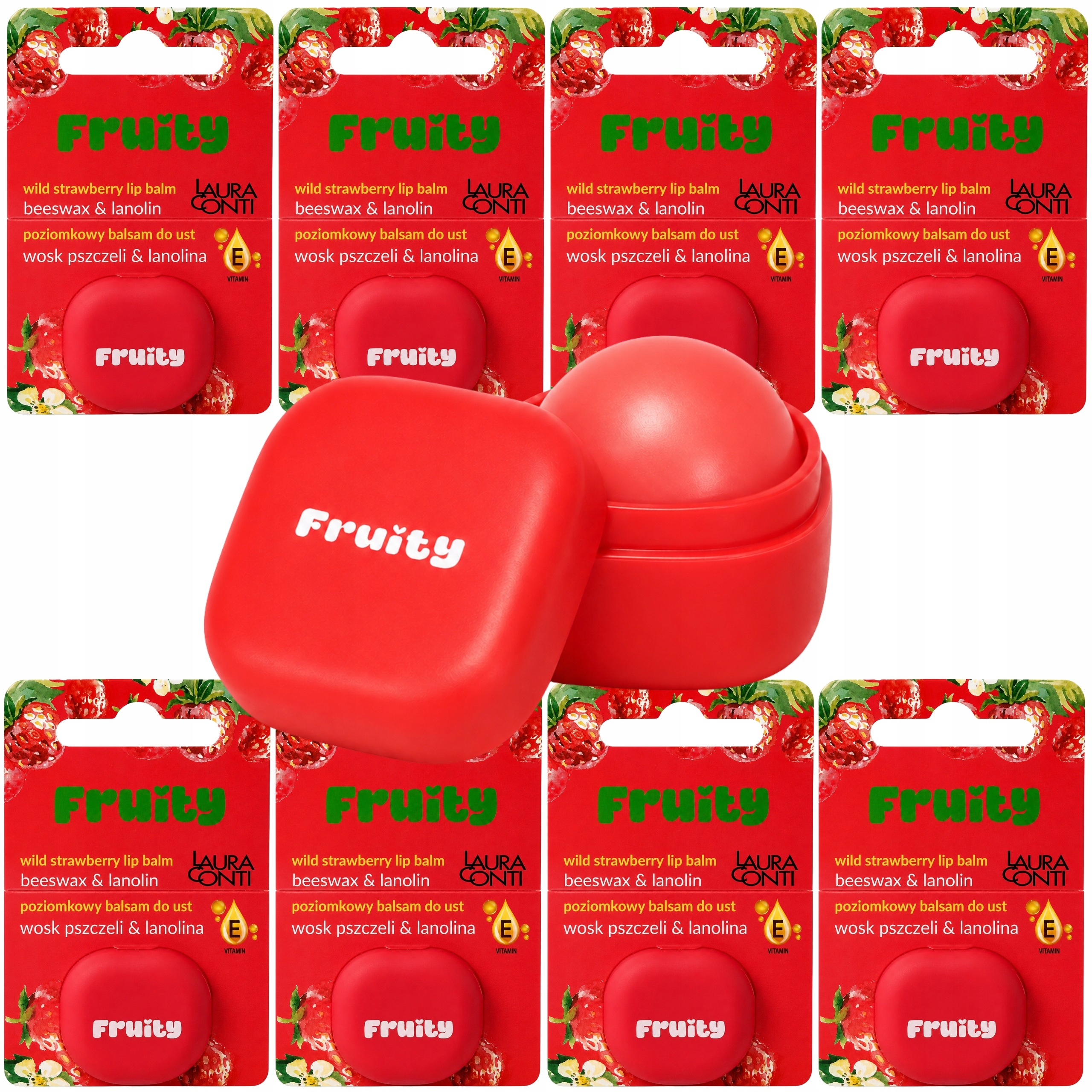 Pomadka Do Ust W Kulce Balsam Kula Laura Conti Poziomka x 8