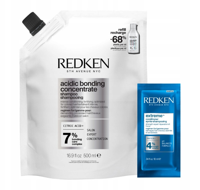 Redken Acidic Bonding Concentrate šampon pro oslabené vlasy 500ml náhradní náplň