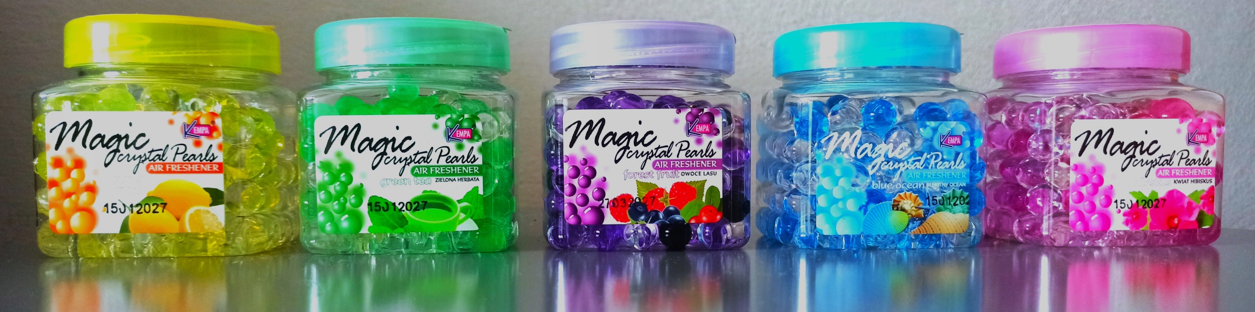 Odświeżacz powietrza w żelowych kulkach na prezent Zielona herbata 150g EAN (GTIN) 5907806995316