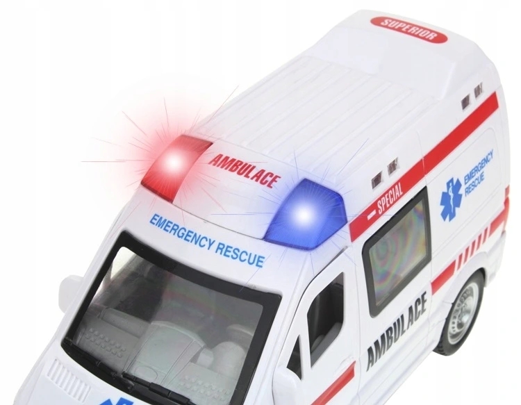 KARETKA ZDALNIE STEROWANA OTWIERANE DRZWI ŚWIATŁO DŹWIĘK Bohater brak