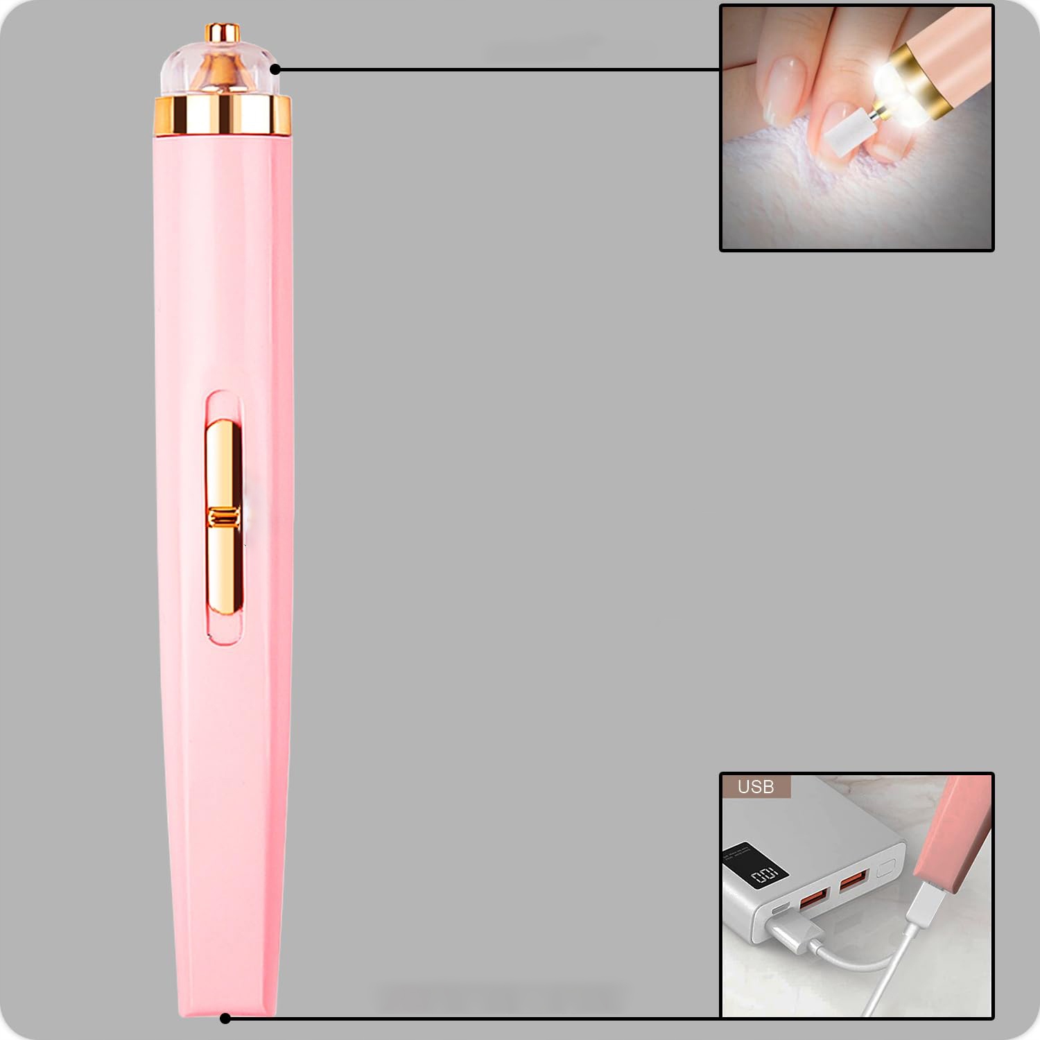 FREZARKA DO PAZNOKCI MANICURE PEDICURE FREZY FREZ PIELĘGNACJI DO SKÓREK USB Model FREZARKA DO PAZNOKCI MANICURE