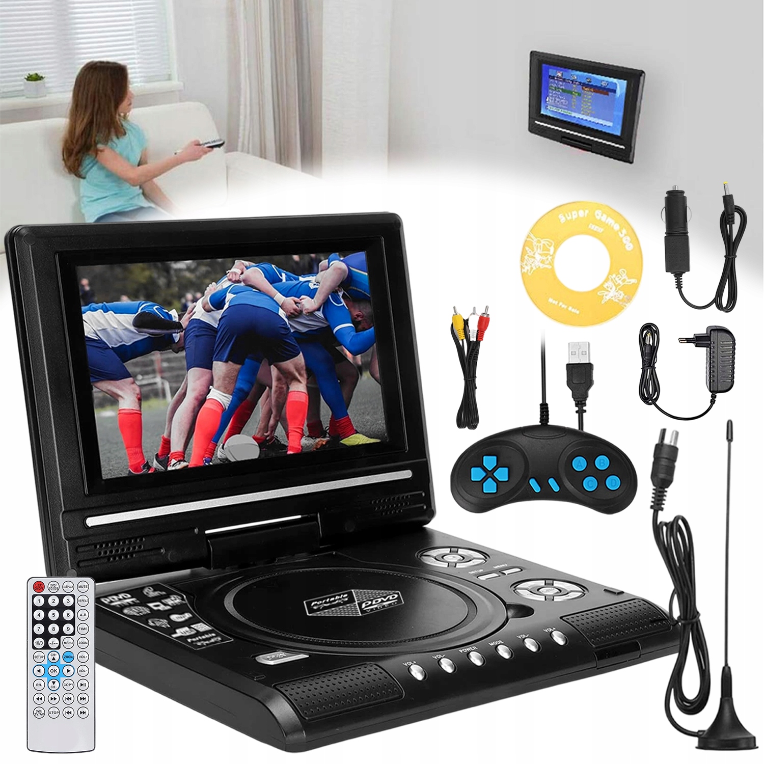 Přenosný DVD Přehrávač, DVD Přehrávač, Podpora Synchronizace Televize