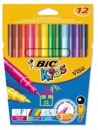 FLAMASTRY BIC KIDS VISA 12KOL. 2758