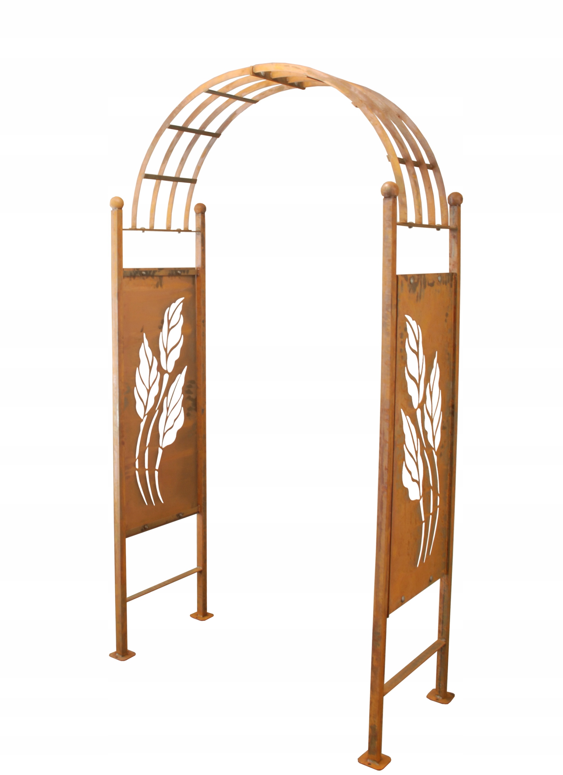 Záhradná pergola ružový oblúk pre popínavé rastliny dekorácia záhrady 210 cm hrdza