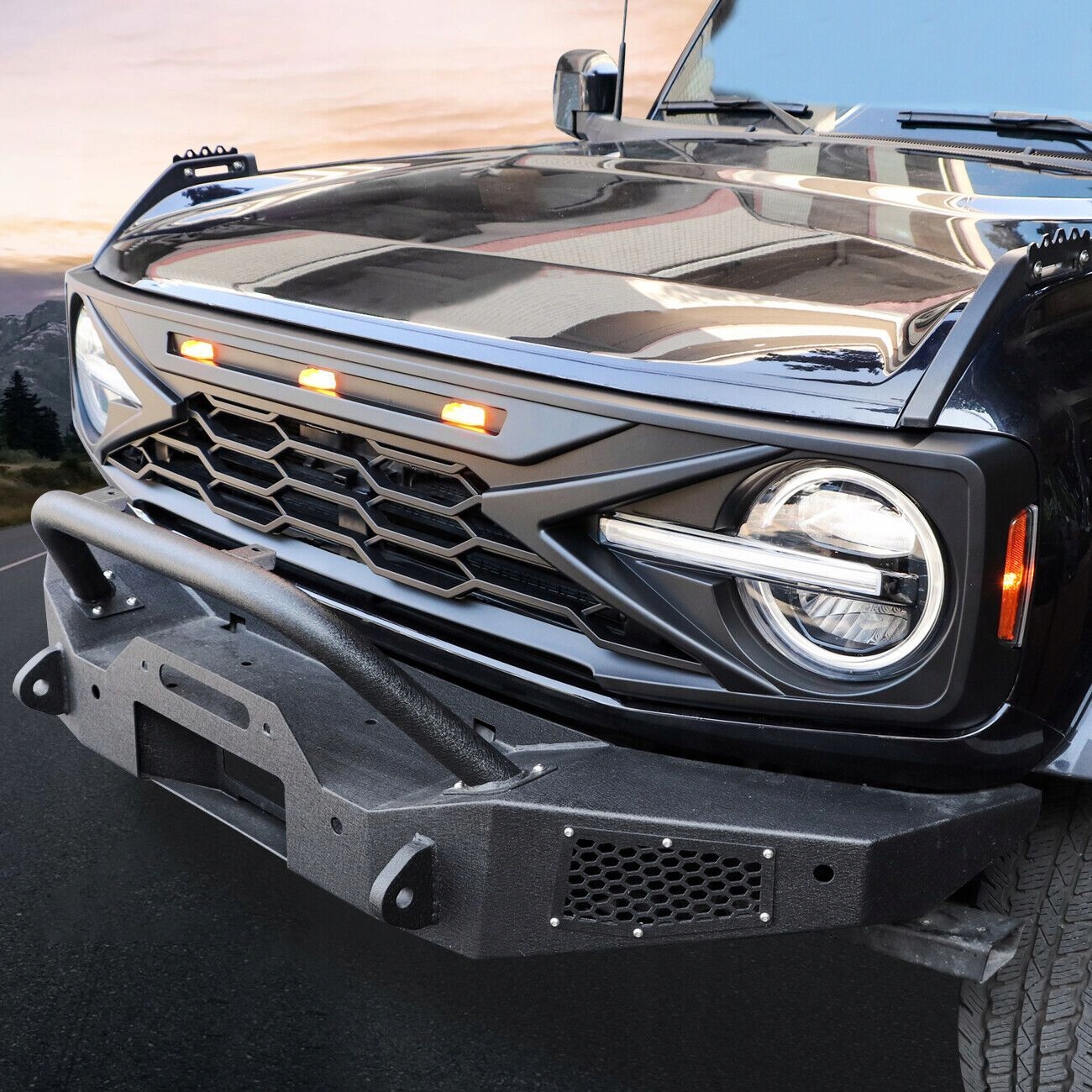 GRILL PRZEDNI FORD BRONCO 2021-2023 Producent części USA