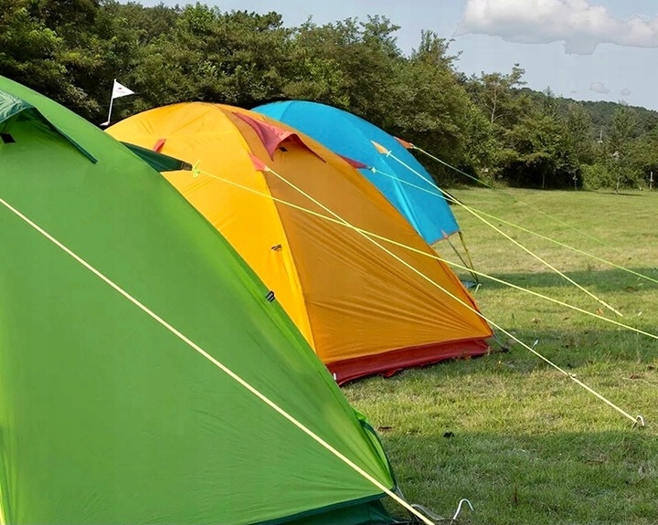 LINKI DO NAMIOTU ŚWIECĄCE W CIEMNOŚCI 4x3m Sznurki Fluorescencyjne Model Linki fluorescencyjne