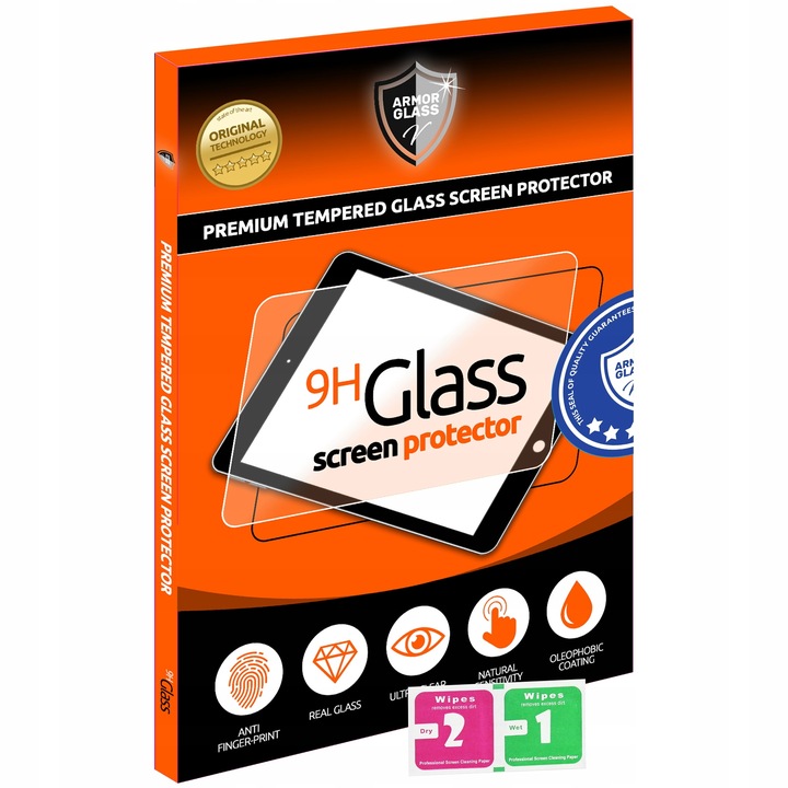 SZKŁO HARTOWANE 9H DO APPLE IPAD 9 GEN 10.2 2021 Producent ArmorGlass
