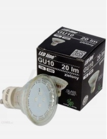 LEDLine GU10 1W ZIELONA 20lm 242298