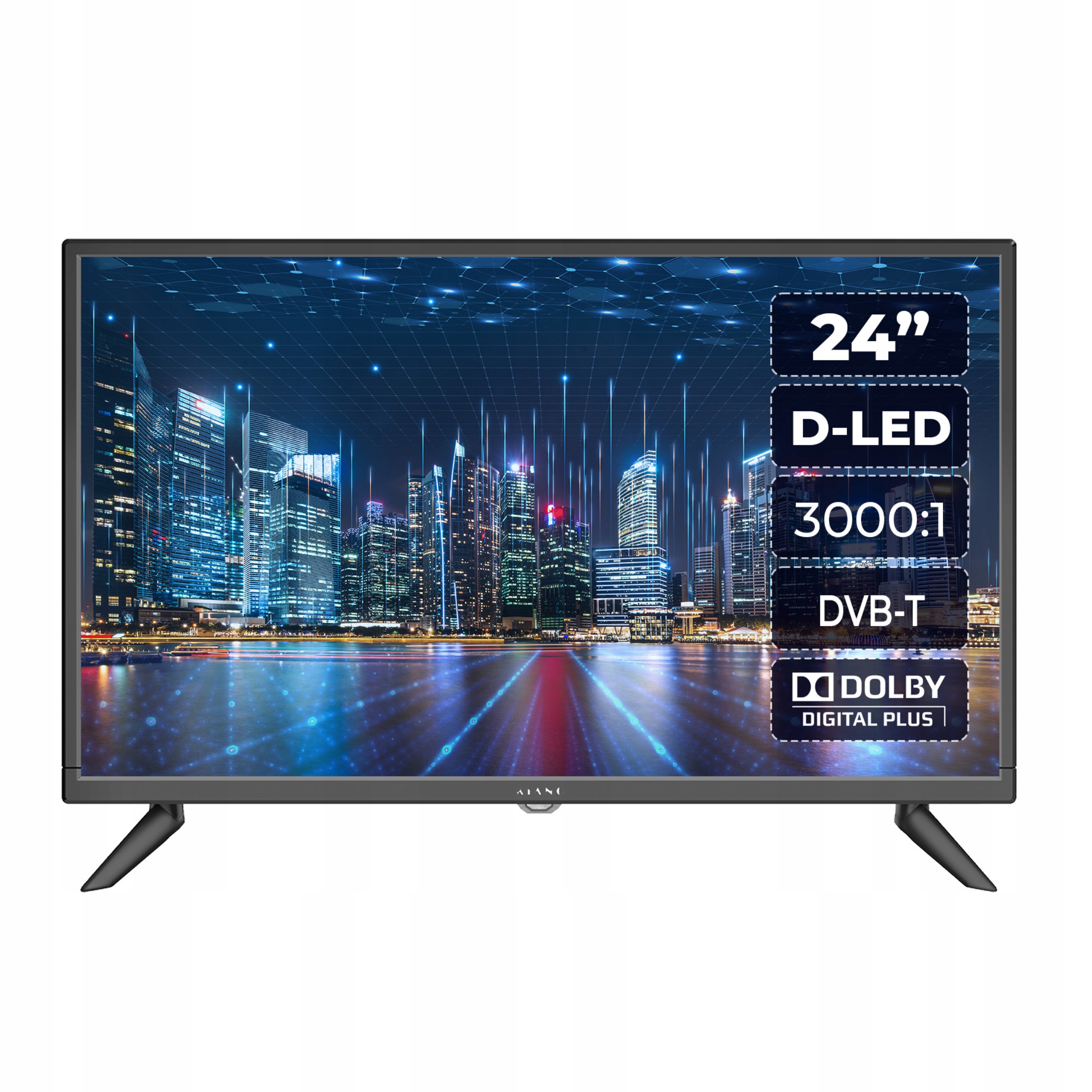 Led televize Kiano SlimTV 24 Travel Kamper, Tir, Camping DVBT-2