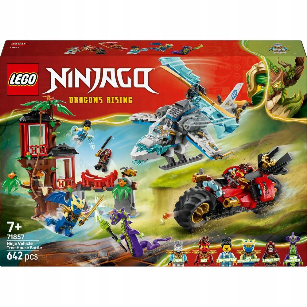 Lego Ninjago Bitva nindžů: domek na stromě s vozidly 71857