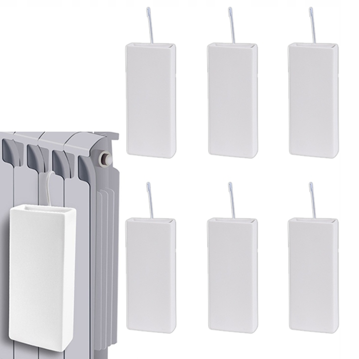 6 sztuk Nawilżacze powietrza na grzejnik ceramiczne białe 400ML