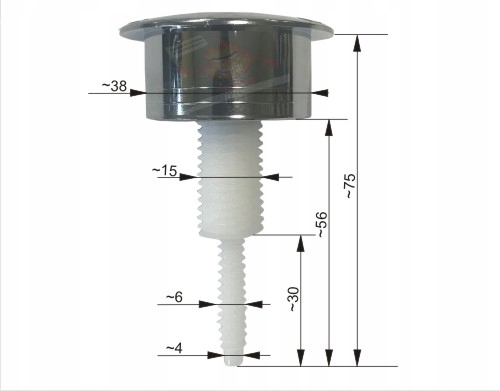 Przycisk zaworu spustowego spłuczki WC podwójny Marka inna
