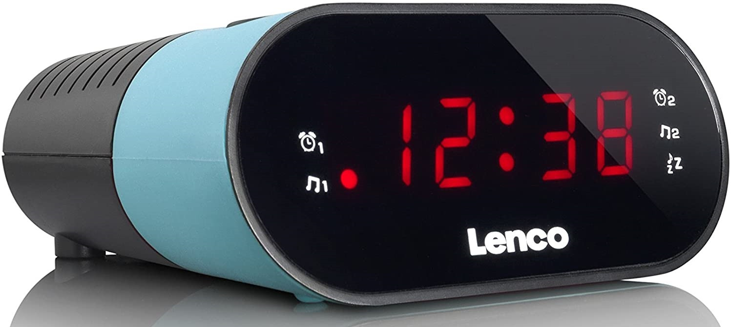 Radiobudzik LENCO CR-07 FM Zasilanie sieciowo-bateryjne
