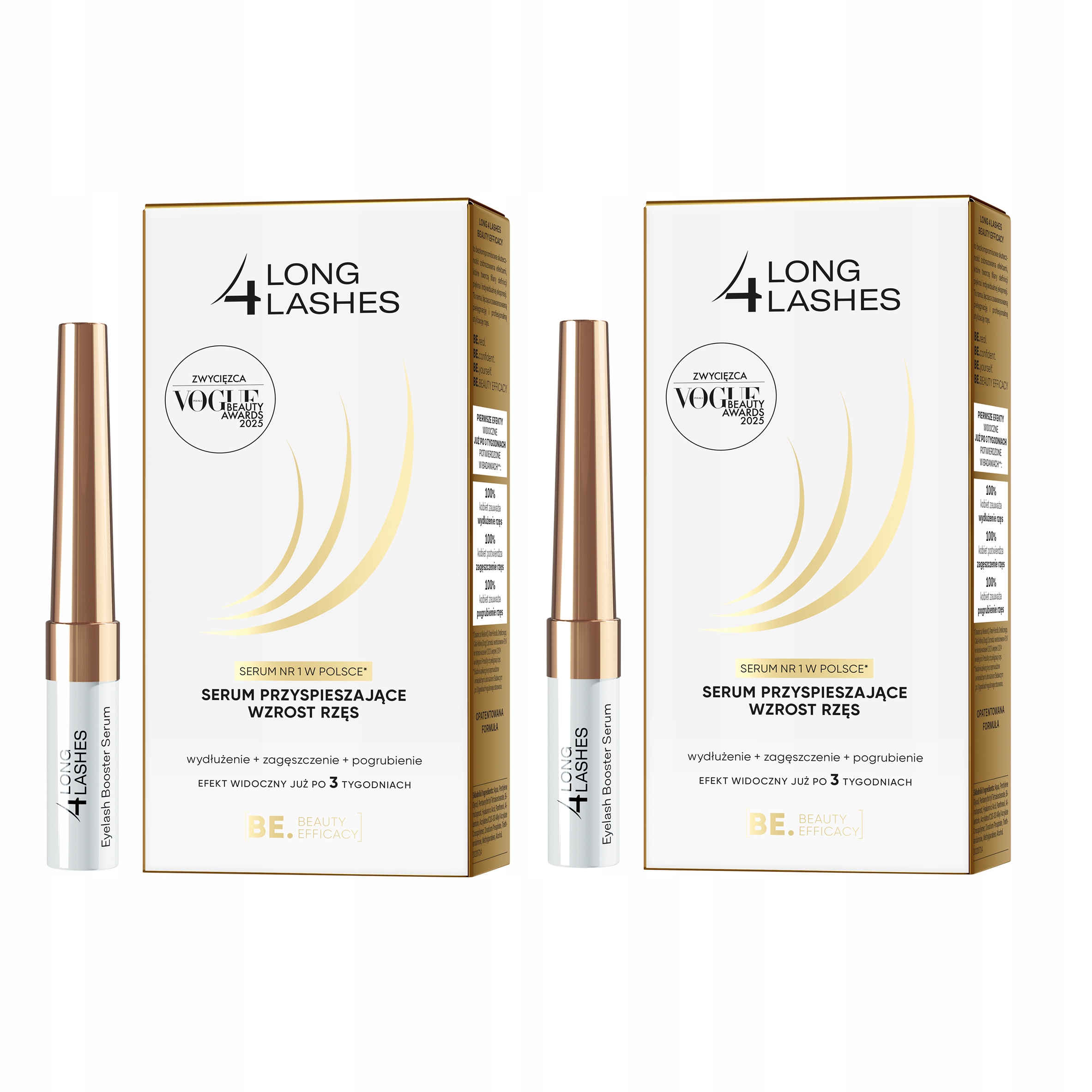 Zestaw Long4Lashes Serum przyspieszające wzrost rzęs 2 opakowania aż 6 ml