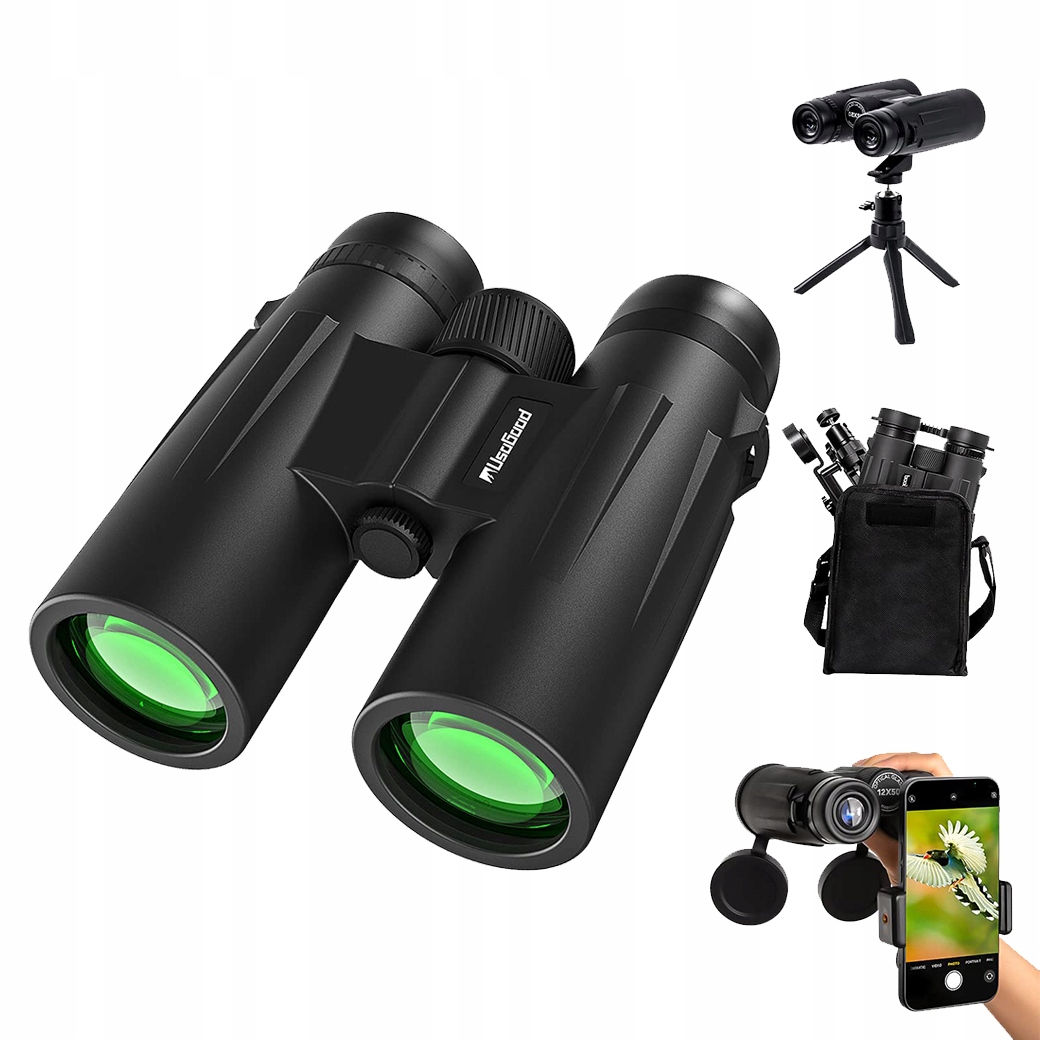 Profesjonalna Lornetka Myśliwska 12X50 Hd Z Torbą Turystyczną I Statywem