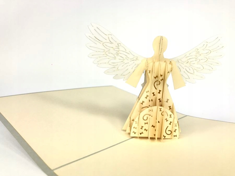 Anjel strážny Sväté Prijímanie Krstná karta 3D