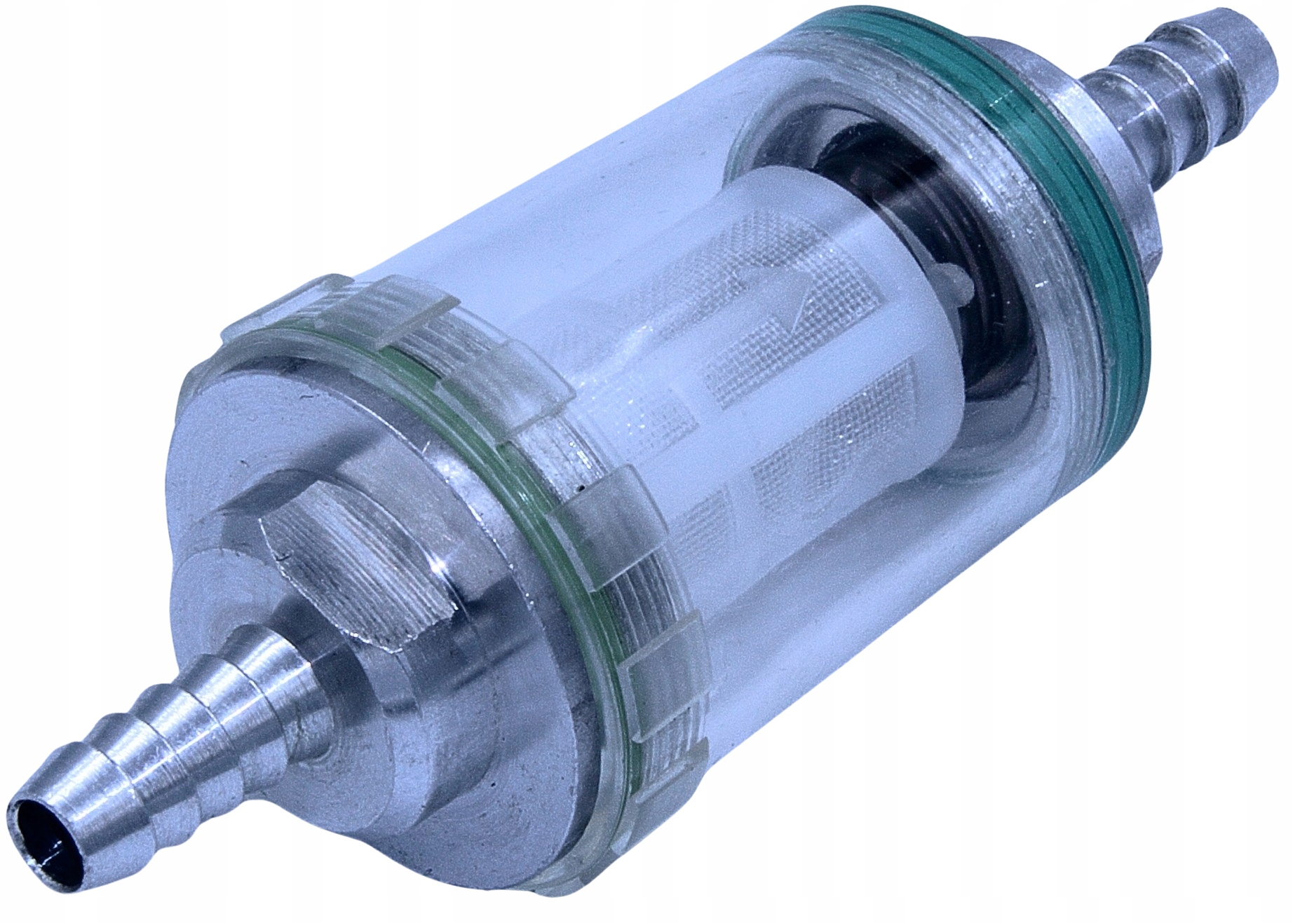 Filtr paliwa MO8734 z zaworem zwrotnym przepływowy przelotowy króćce 8 mm