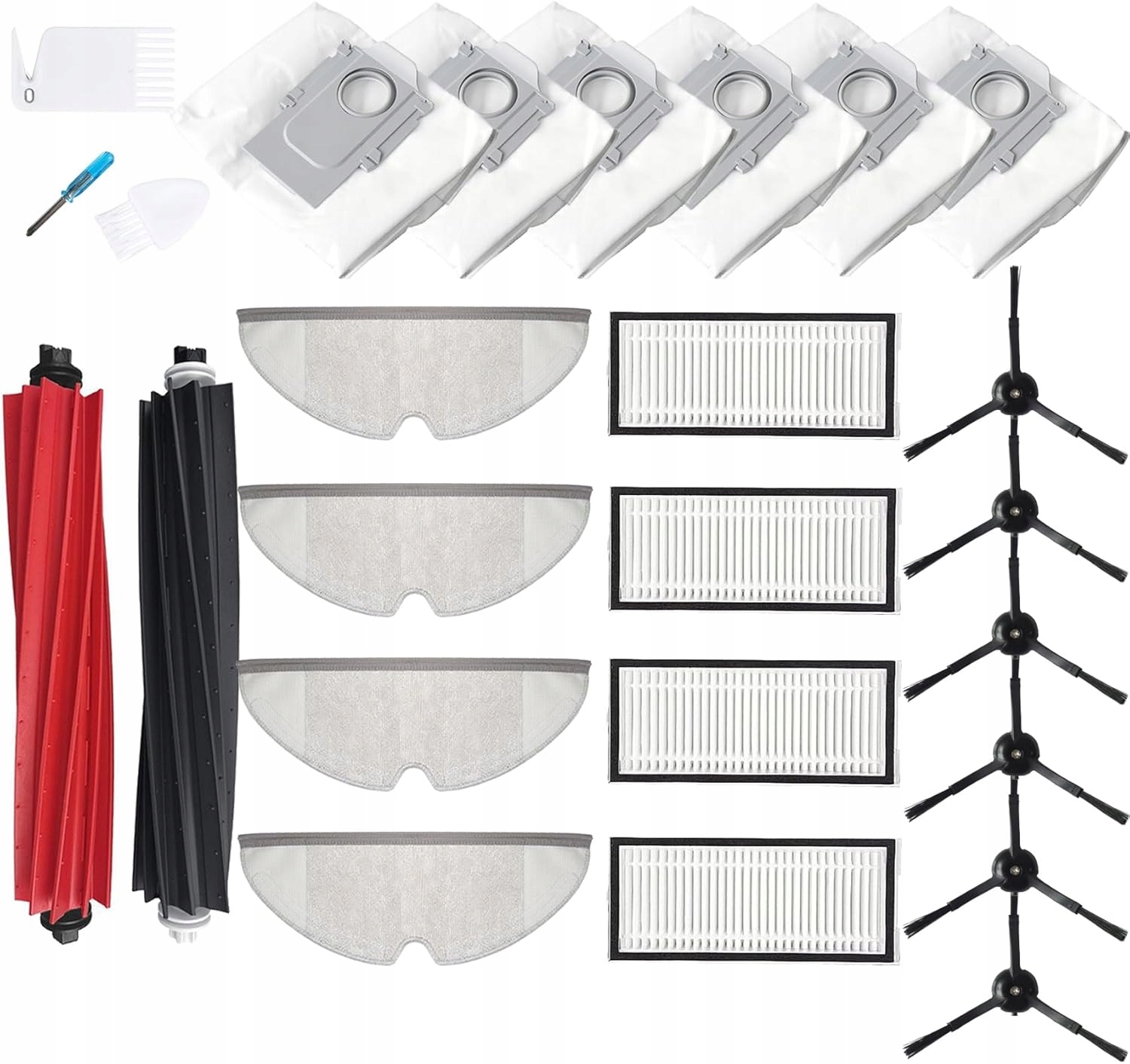 Duży Zestaw kompatybilny z Roborock Q8 Max Max+ Q5 Pro Pro+ Gxv