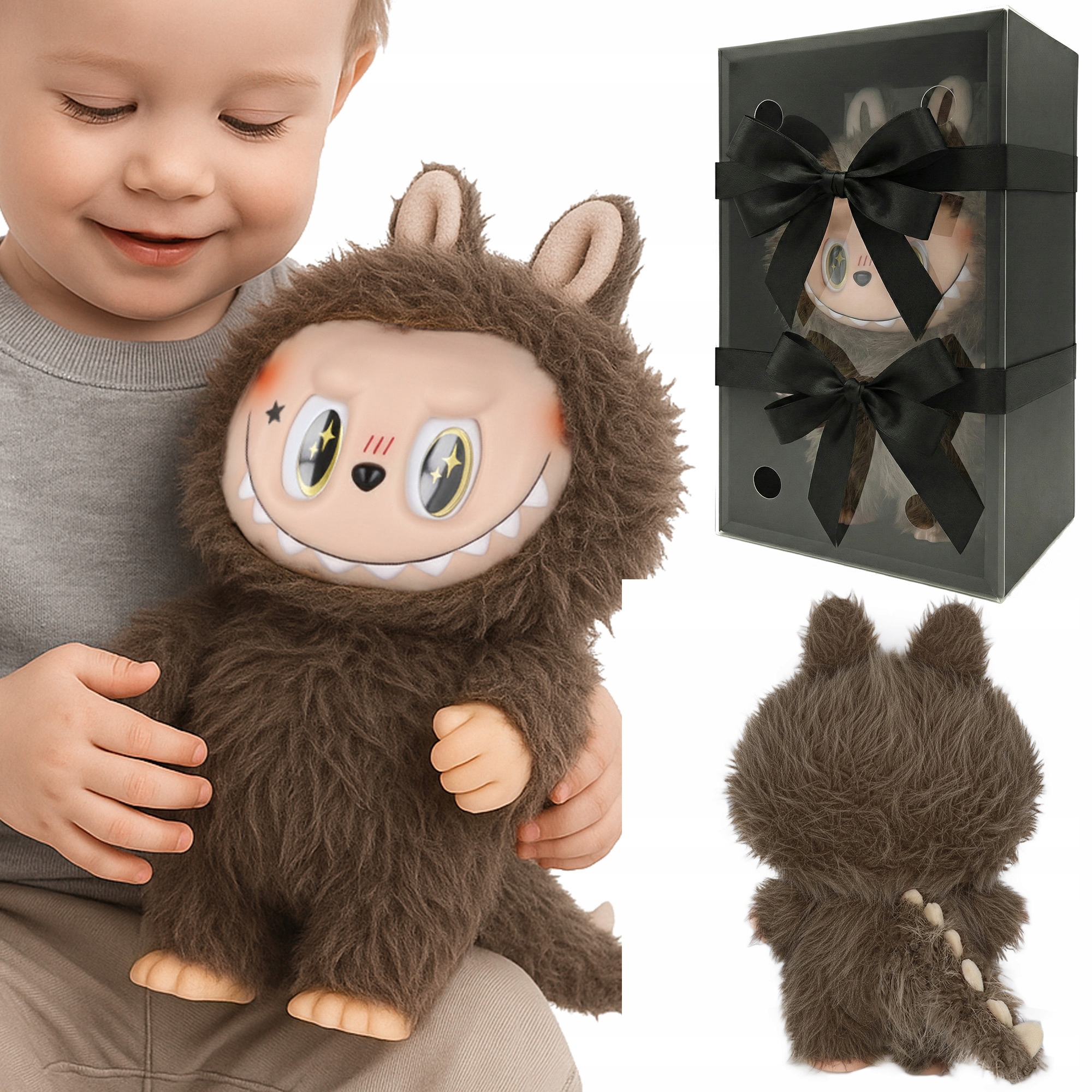 Maskotka labubu duży smok 33x21cm ruchoma