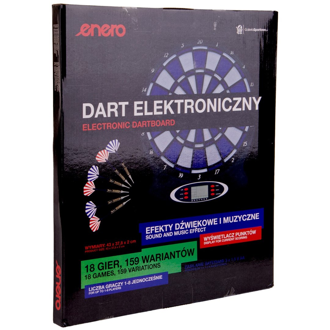 6857 Enero Dart Elektroniczny 43 cm rzutki niebieski