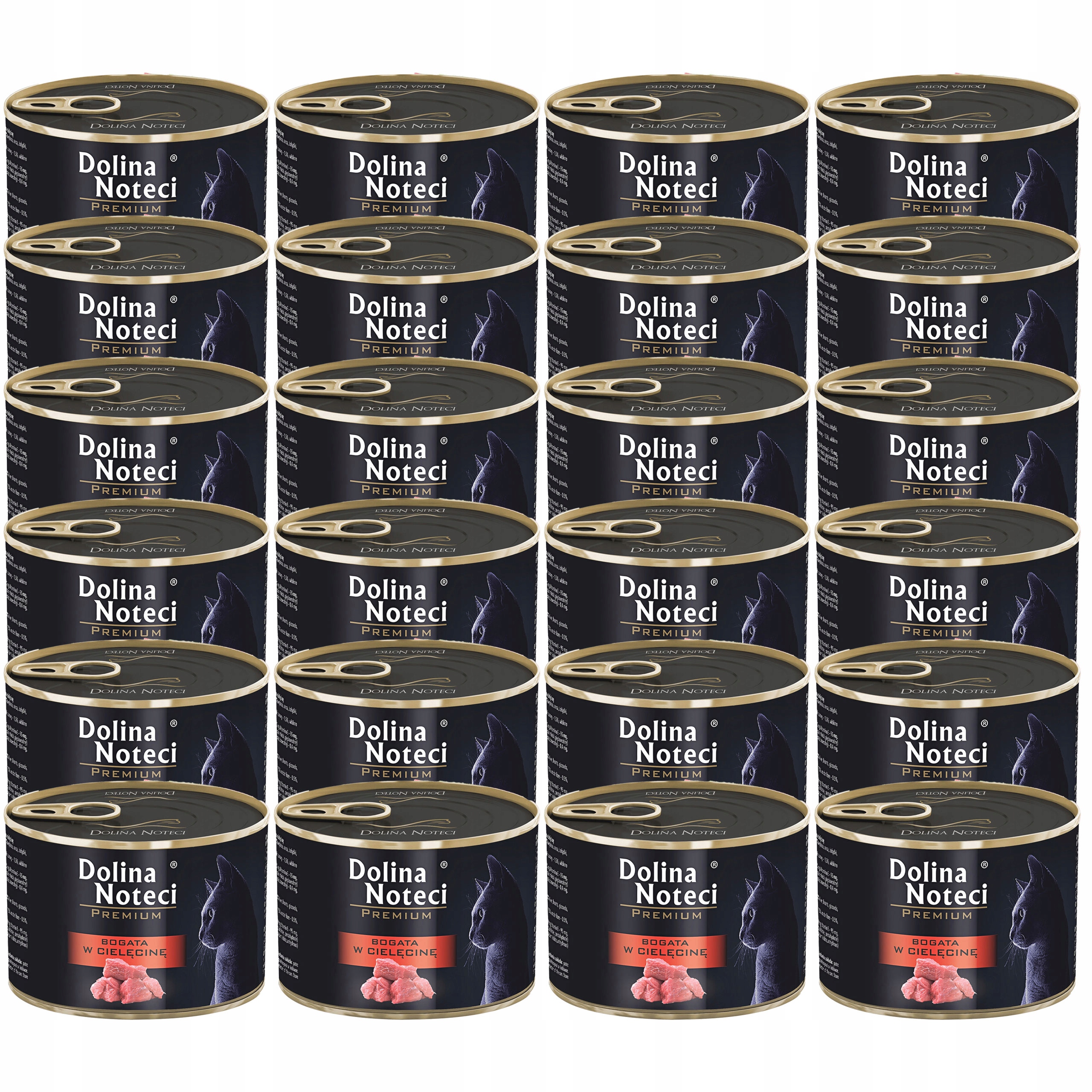 Levně Dolina Noteci Premium Krmivo mokré pro kočky telecí 24 x 185 g bez obilovin