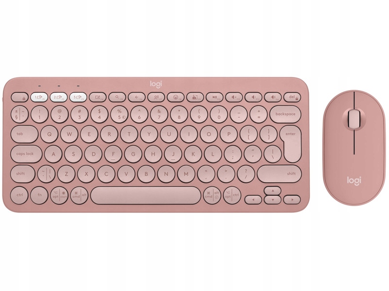 Zestaw Logitech MK380 Pebble 2 Combo Różowy