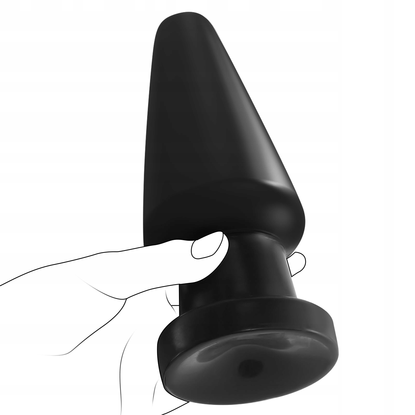 HUGE DILDO Zestaw Dużych Korków Analnych 17 cm Stymulator Punktu G Prostata — miniatura 2