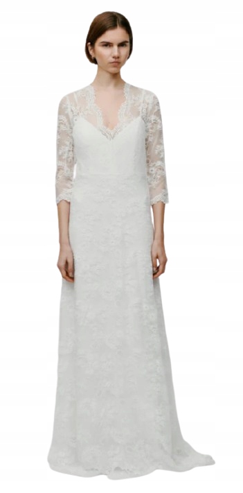Ivy Oak Svatební Šaty S Krajkovými Rukávy A Výstřihem Do 40 1 Kw