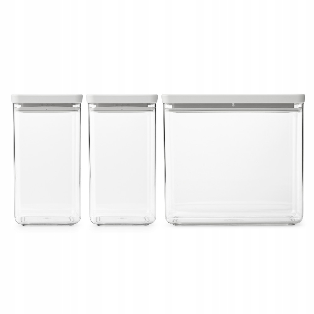 Brabantia Sada obdélníkových nádob 2x 1,6 l 1x 3,5 l