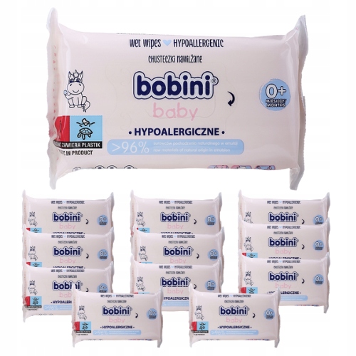 Chusteczki mokre Bobini Baby hipoalergiczne x 12