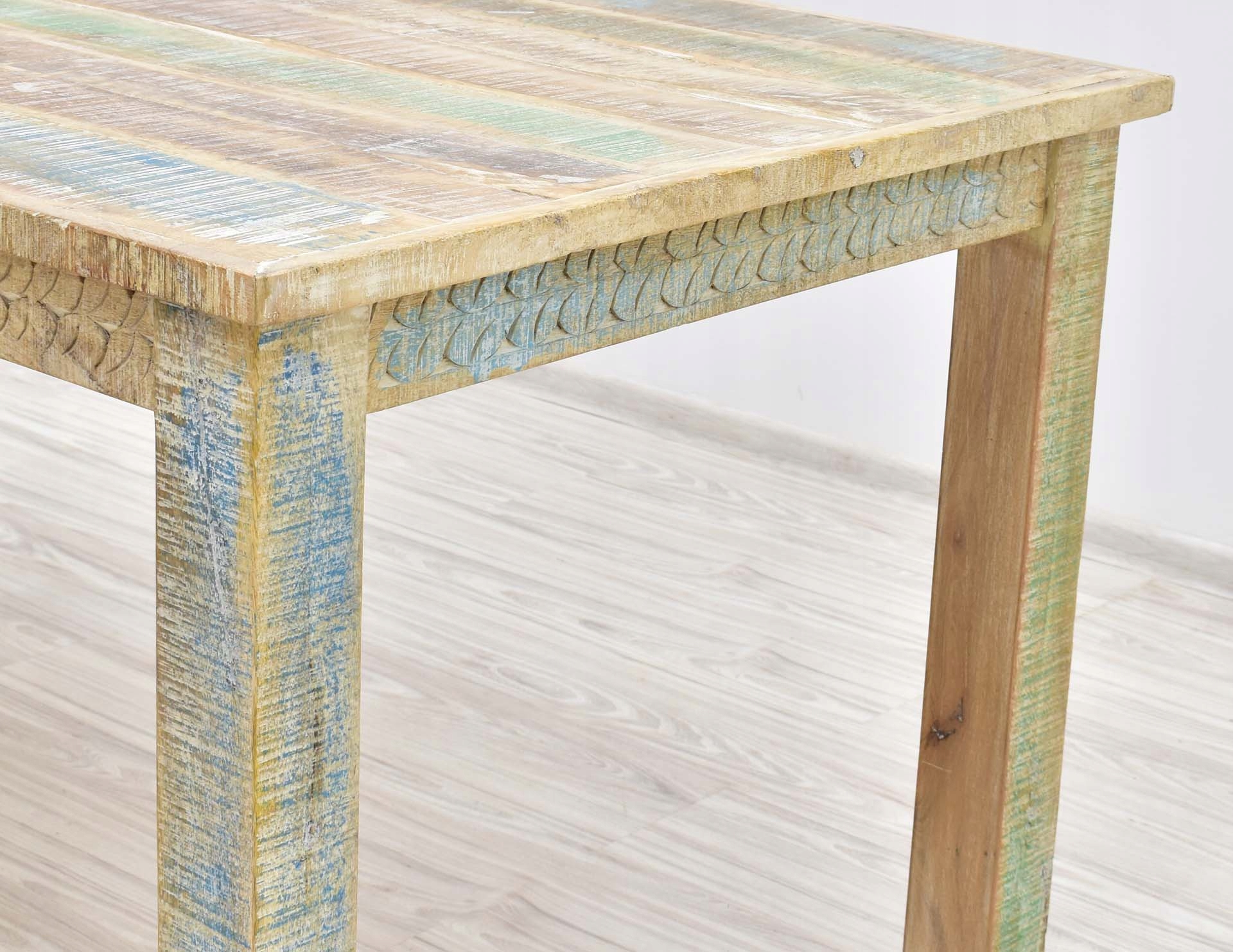 Stół kolonialny indyjski lite drewno mango kolor Materiał drewno