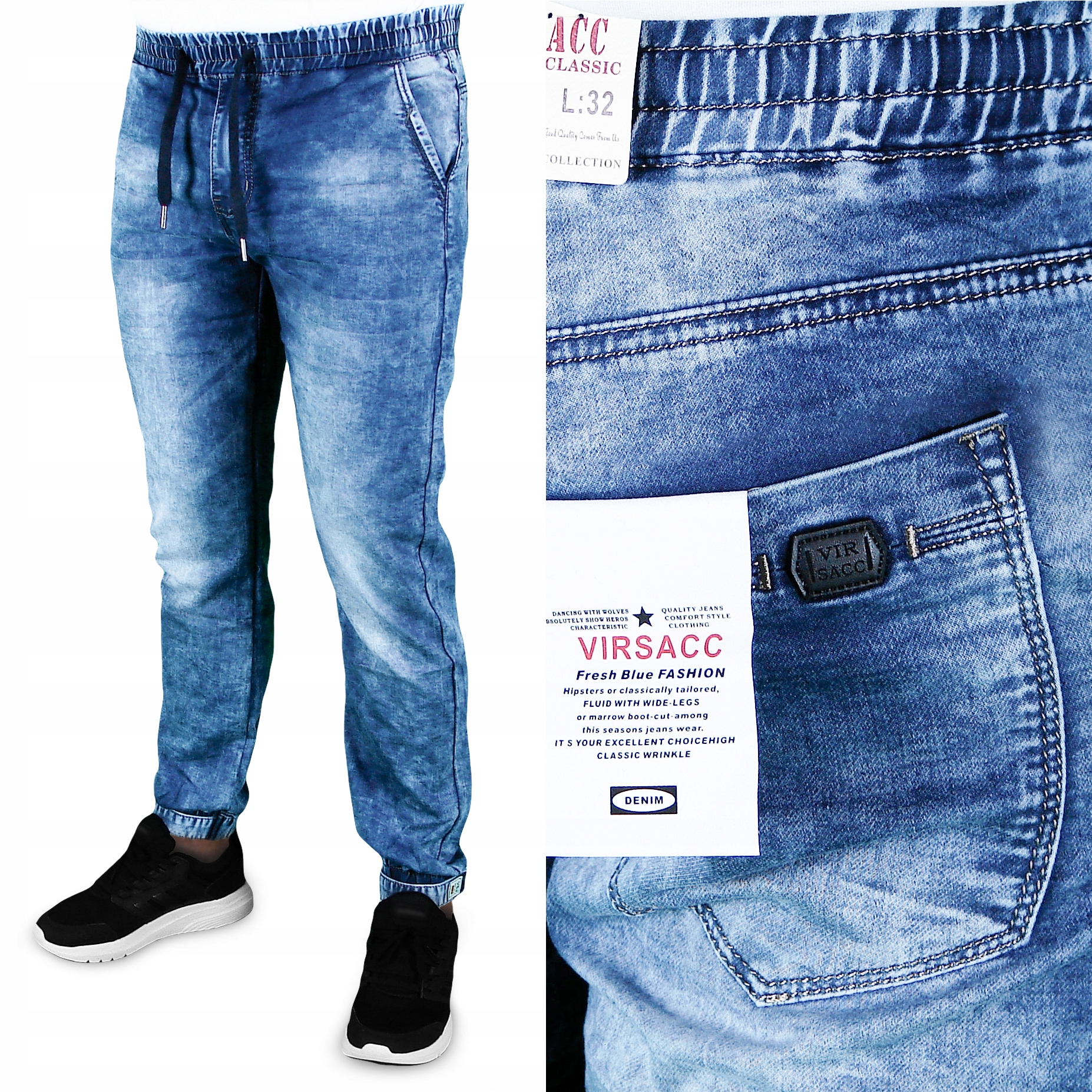 

Spodnie Męskie Jogger Jeans W32 Rozmiar L