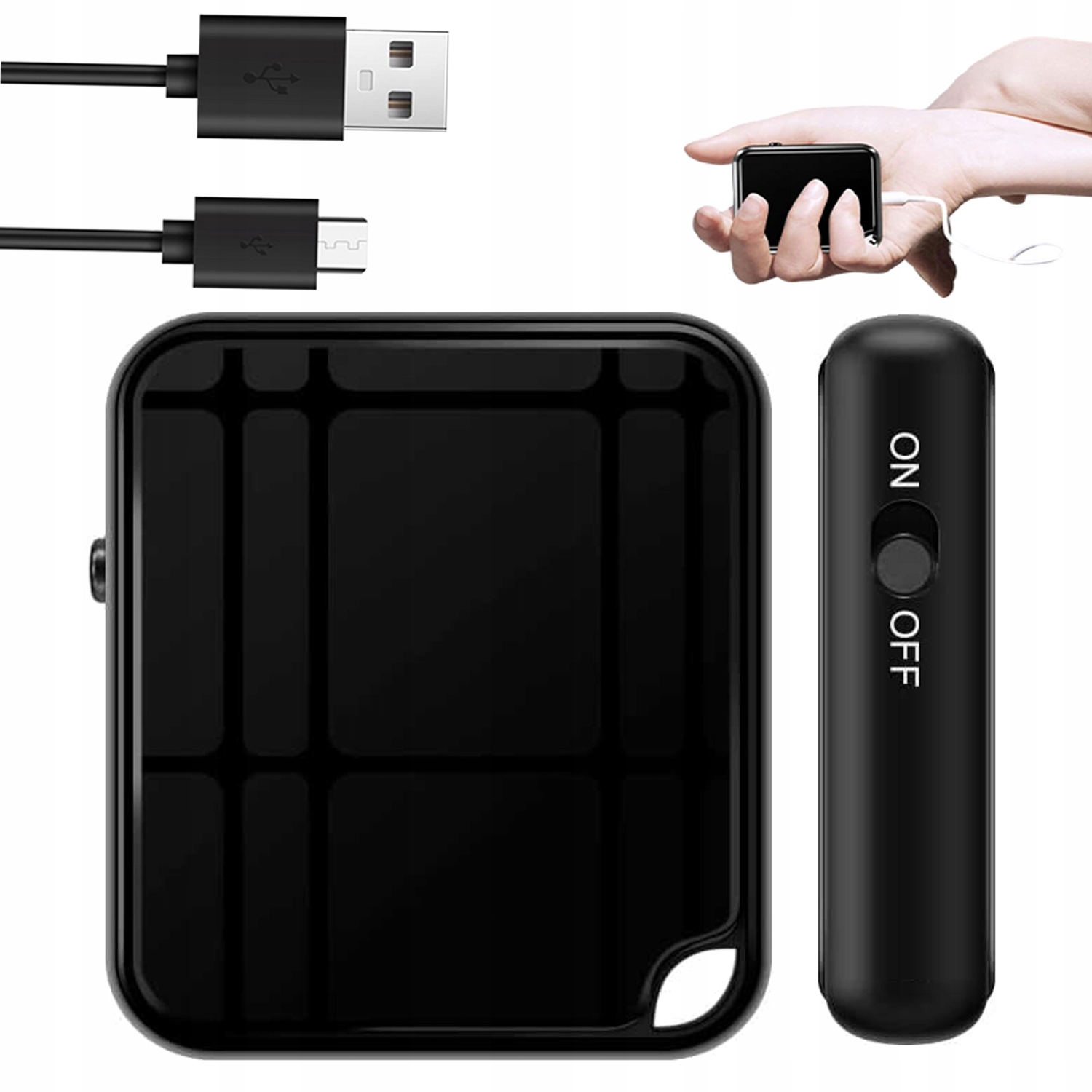 Špionážní Diktafon Mini Skrytý Odposlech MP3 Aktivace Hlasem 16 Gb 284 H