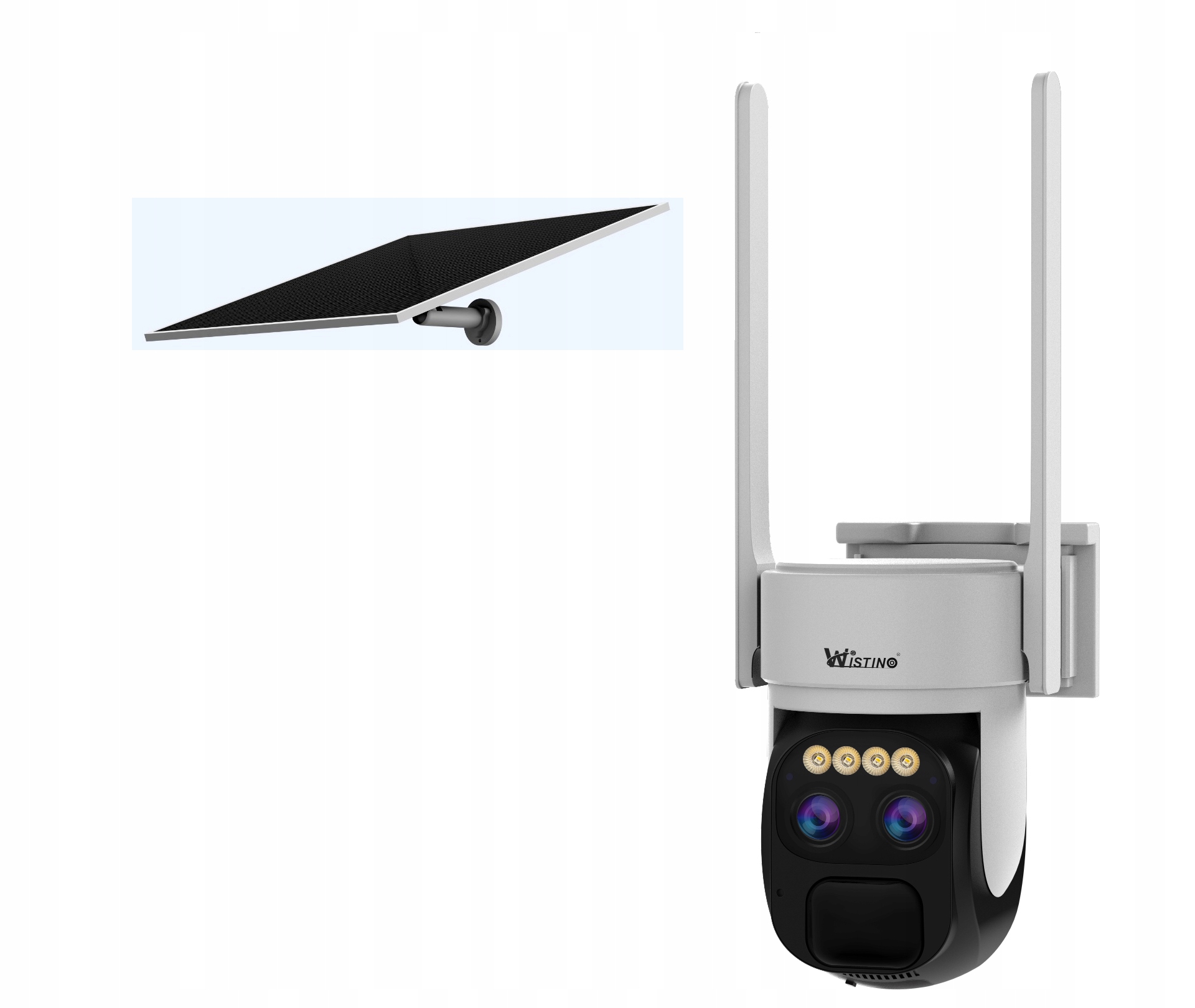 Kamera Zewnętrzna 6MP Ultra Hd Obrotowa 10X Zoom 4G Gsm Solar Ogniw