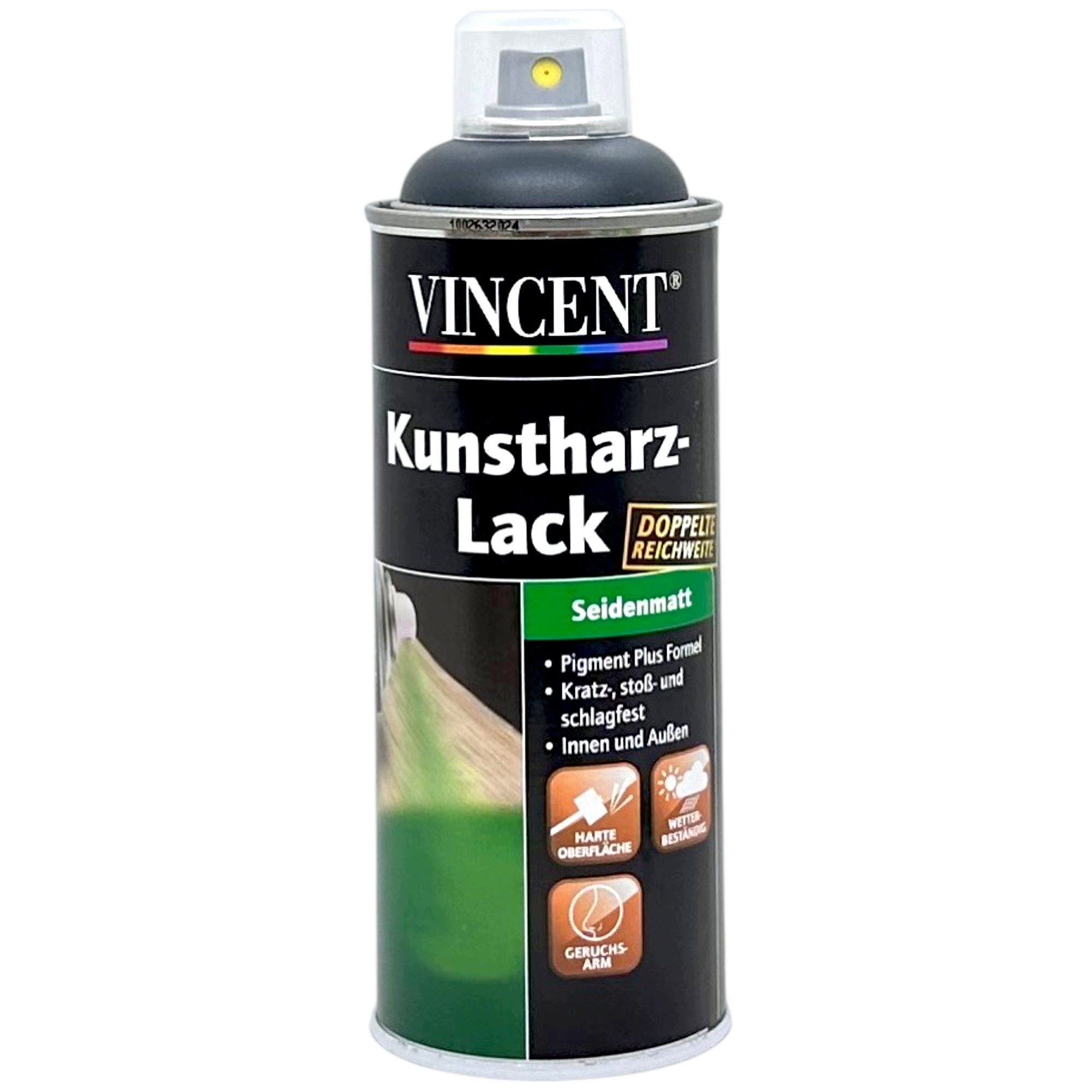 Vincent Satynowy Lakier Spray Uniwersalny Ral 7016 Antracyt Półmat 400ML