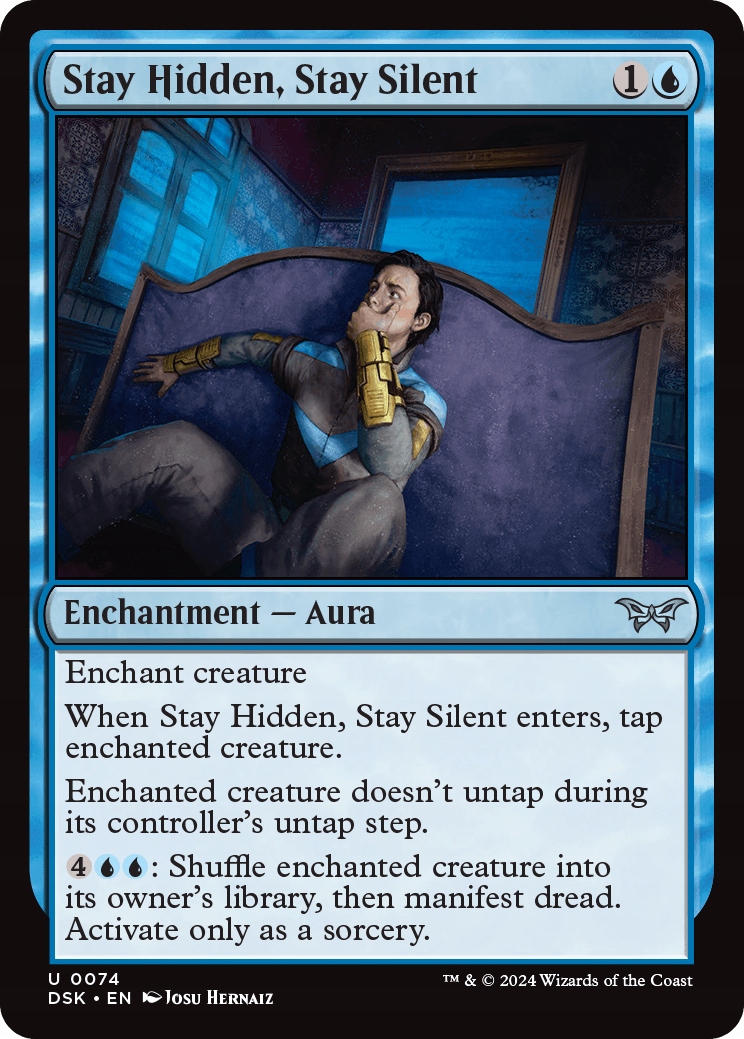 Mtg 2x Stay Hidden, Stay Silent (u)