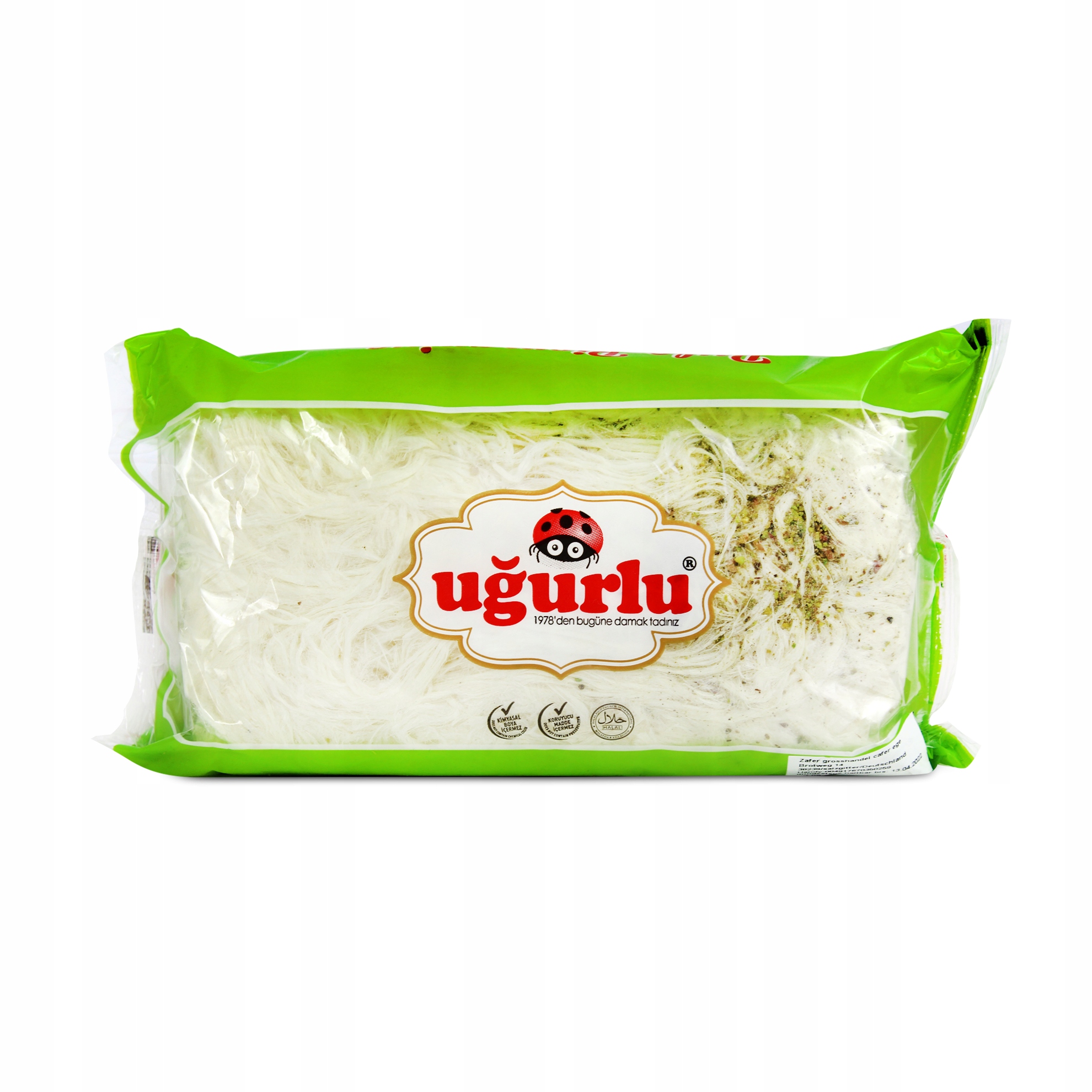 3x Pismaniye Vanilkové rulo s pistáciemi, turecká vlna 220 g Ugurlu