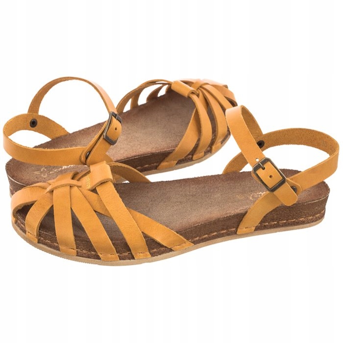 

Buty Damskie Sandały Maciejka Żółte 03074-07