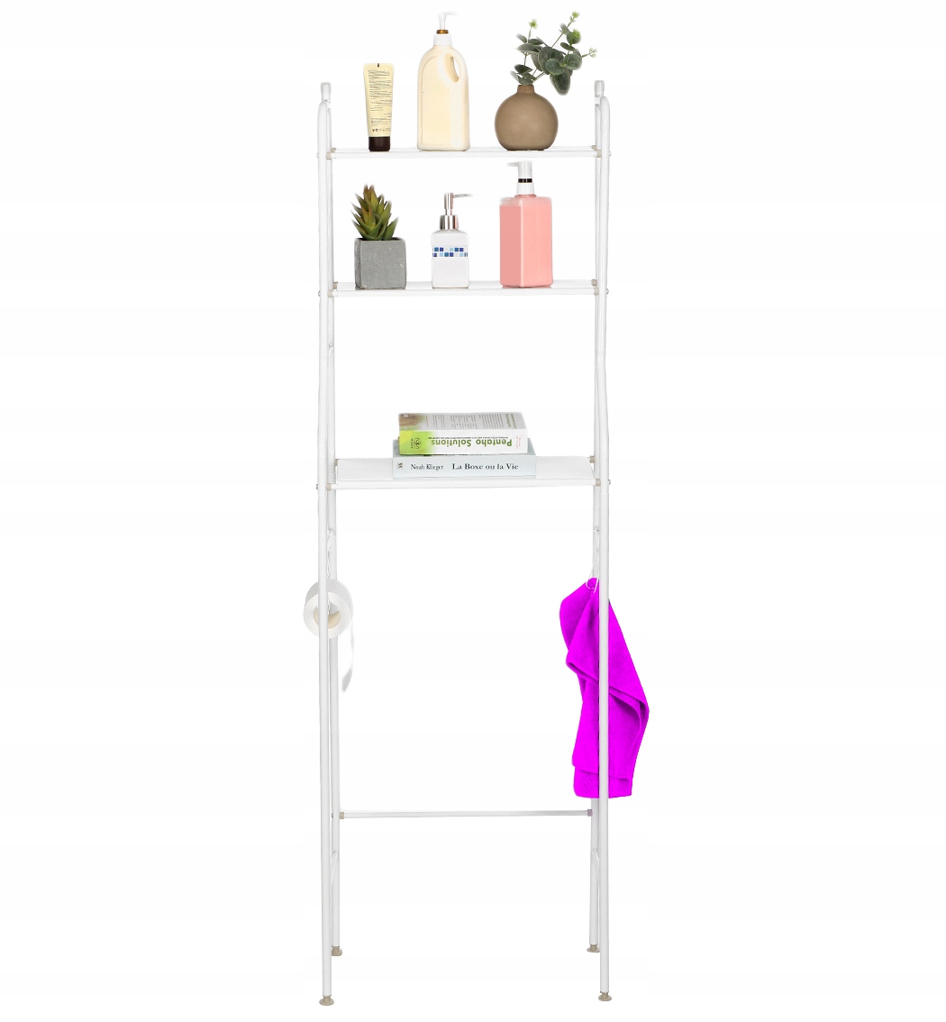 PÓŁKA NAD WC STOJAK DO ŁAZIENKI SZAFKA ŁAZIENKOWA BIAŁA 3 POZIOMY SEDES Kod producenta O1009