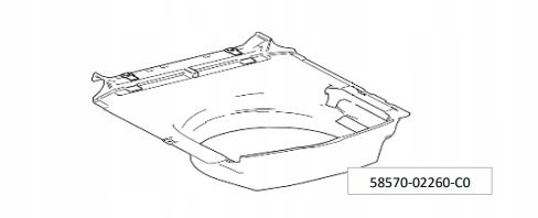 WYPEŁNIENIE PODŁOGI COROLLA KOMBI 58570-02260-C0