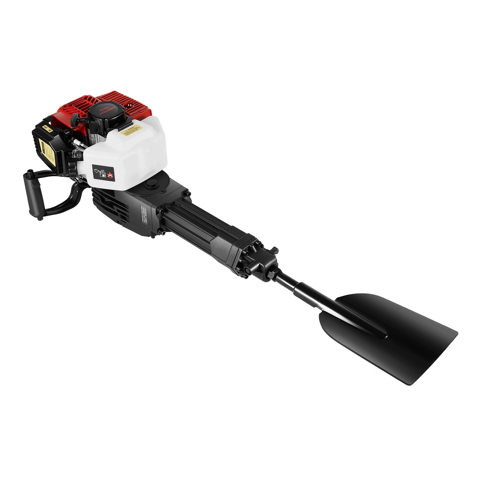 Benzínový Zemní Vrták Bourací Kladivo 52CC 1900W, 1500 Úderů/min, Síla Úderu 20-55 J