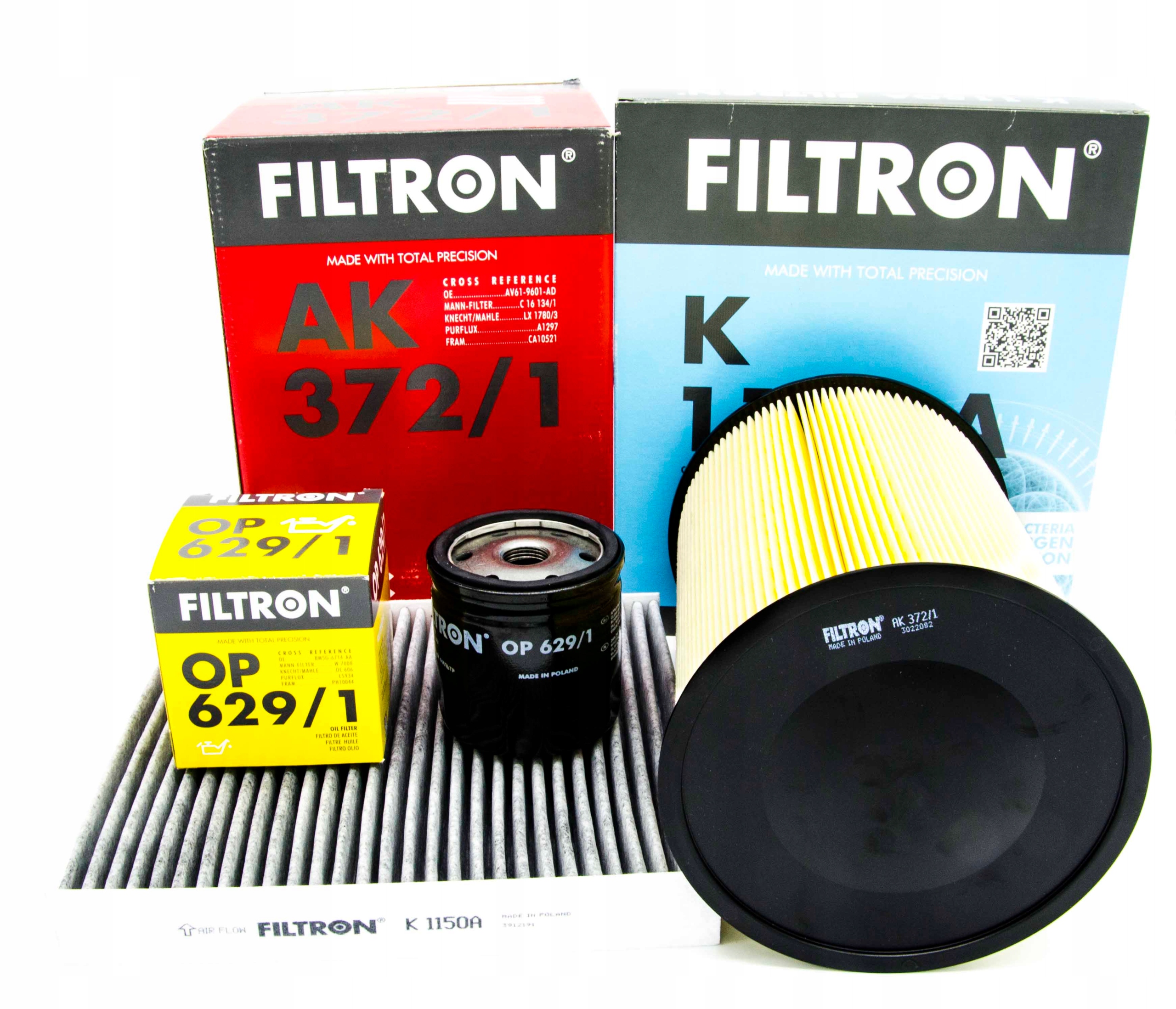 ZESTAW FILTRÓW FILTRON FORD FOCUS MK2 FL 1.2 1.6