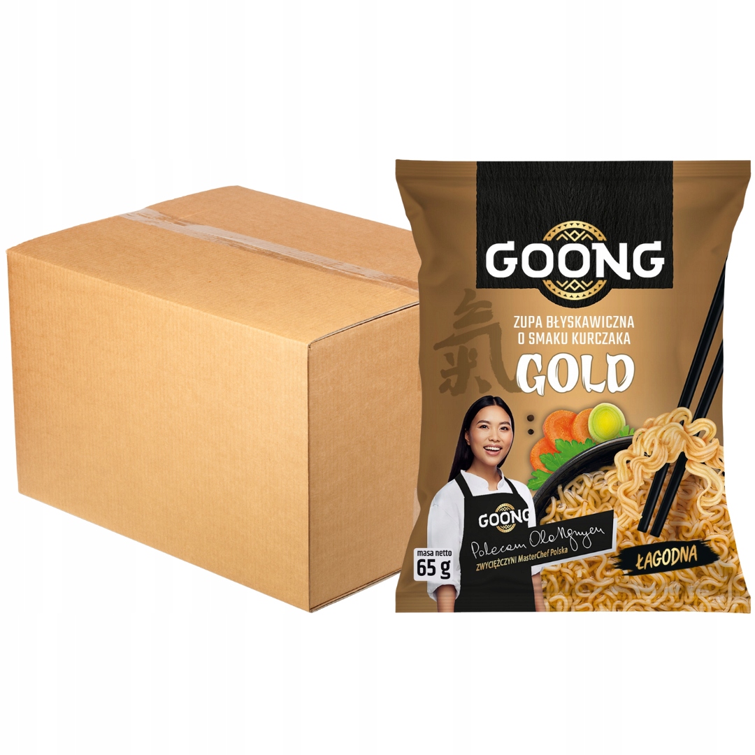 Levně Goong Gold Instantní polévka s kuřecí příchutí, jemná, 65 g x 24 kusů