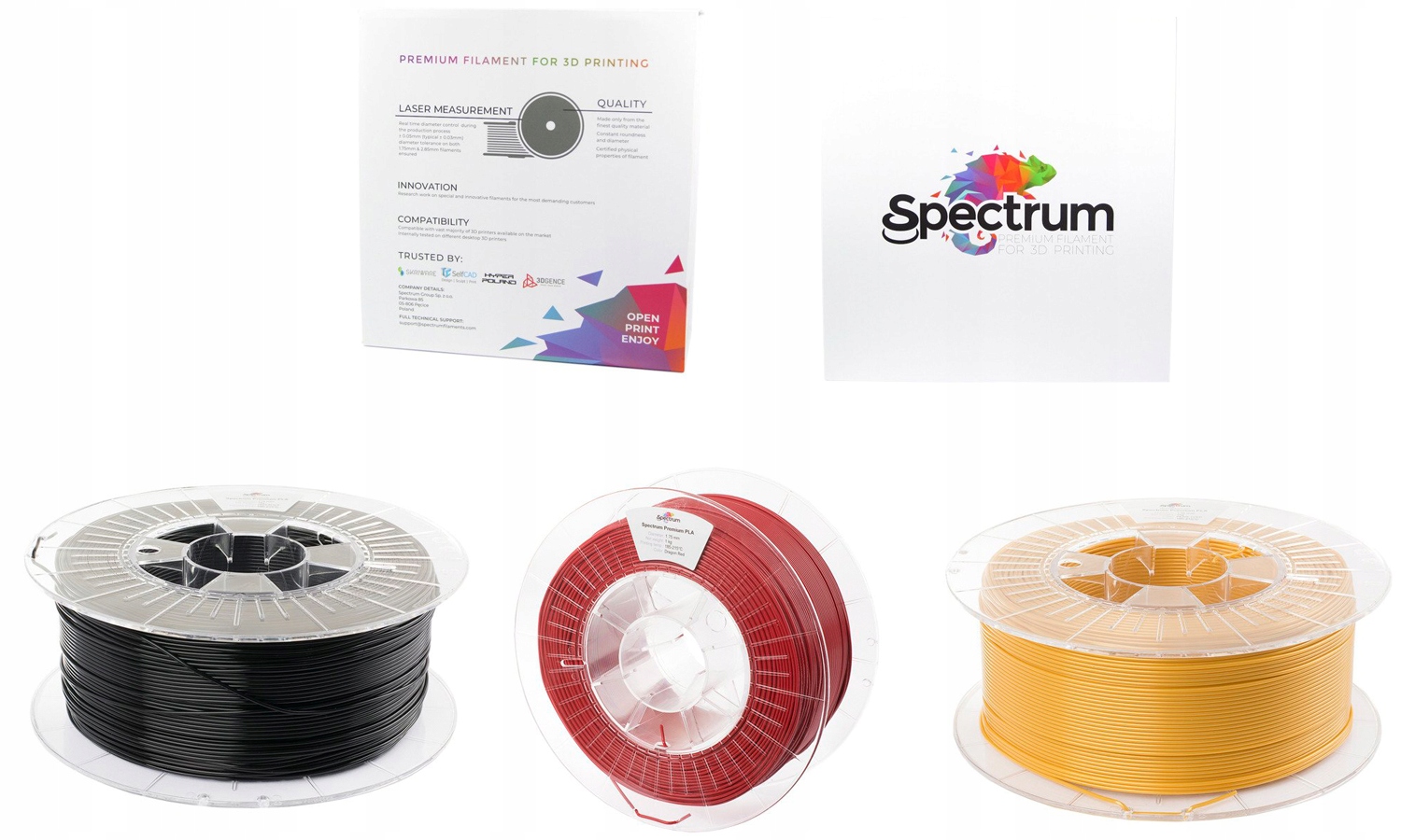 SPECTRUM FILAMNETS ABS 3D 1.75mm BIAŁY 1KG Kod producenta 5903175658173