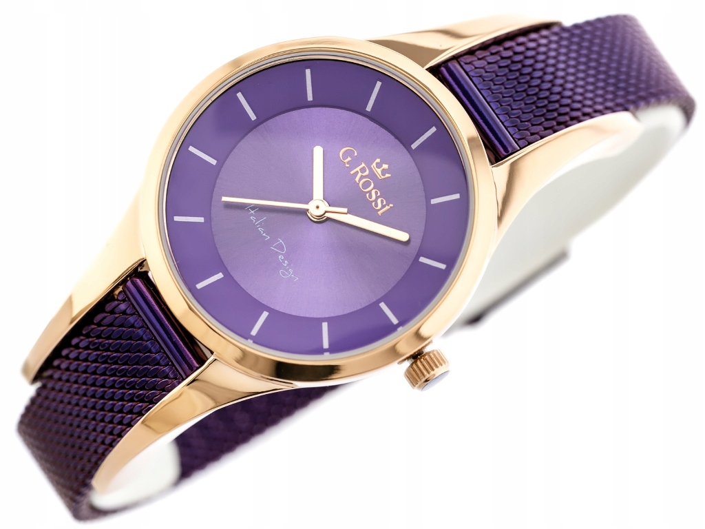 Zlaté Dámské Hodinky G. Rossi ZG773c Krabička Dárková Komplet