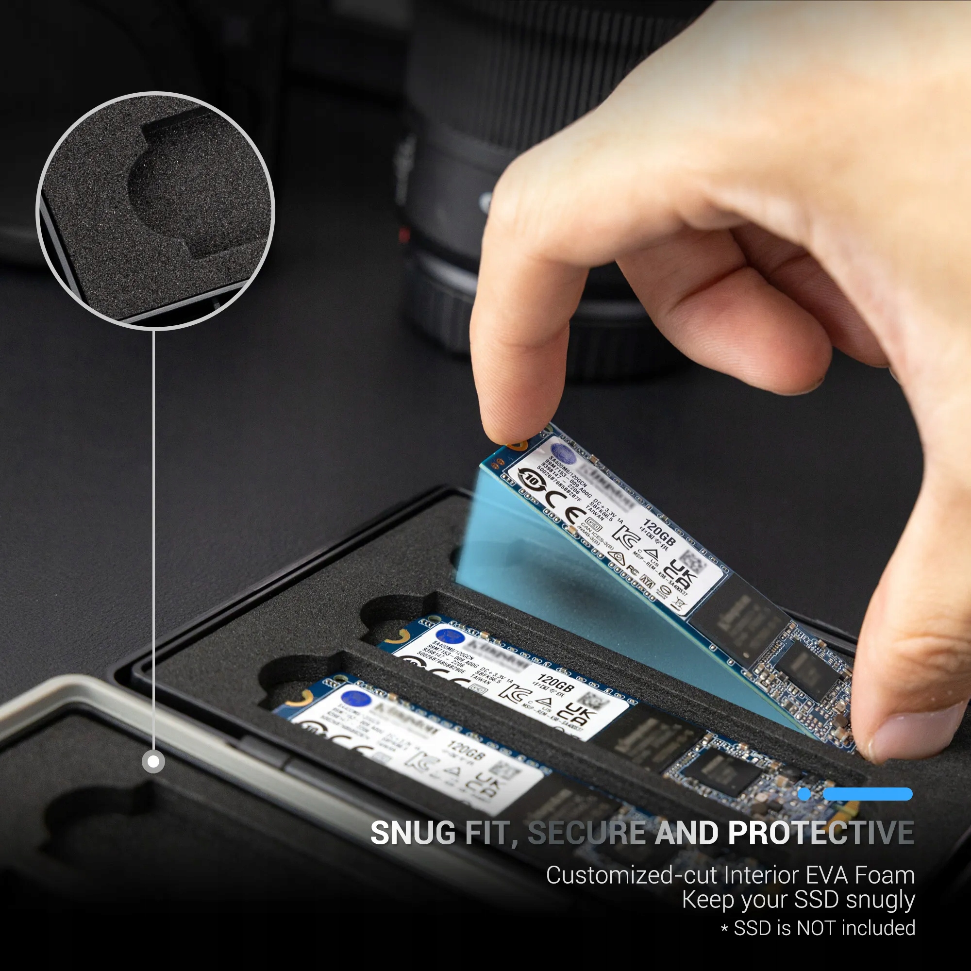 OBUDOWA NA DYSKI 6x NVMe + GRATIS ZAŚLEPKI NA KAMERĘ Stan opakowania oryginalne