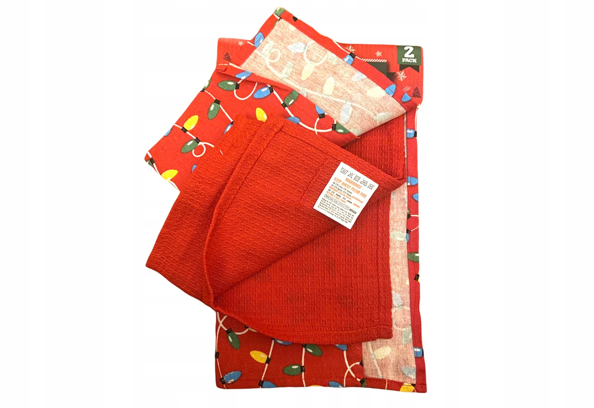 

Świąteczne Ścierka x2 Ściereczki Szmatki Czerwone